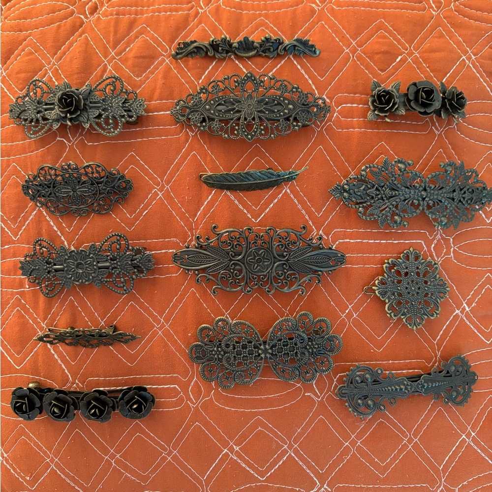 Vintage Barrettes Set